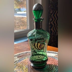 Hand Blown Glass w/Sterling Overlay